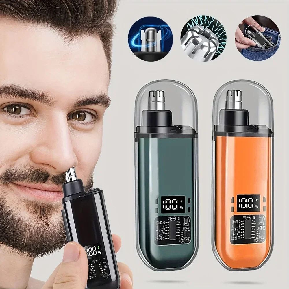 Men'S Grooming Room - Nose Ear Hair Trimmer USB Rechargeable