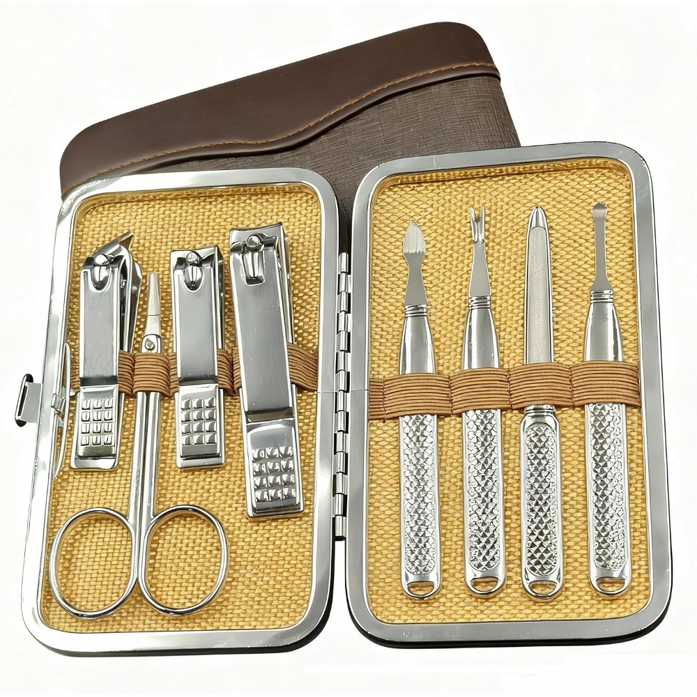 Men'S Grooming Accessories Kit - Professional Manicure Pedicure Set for Men