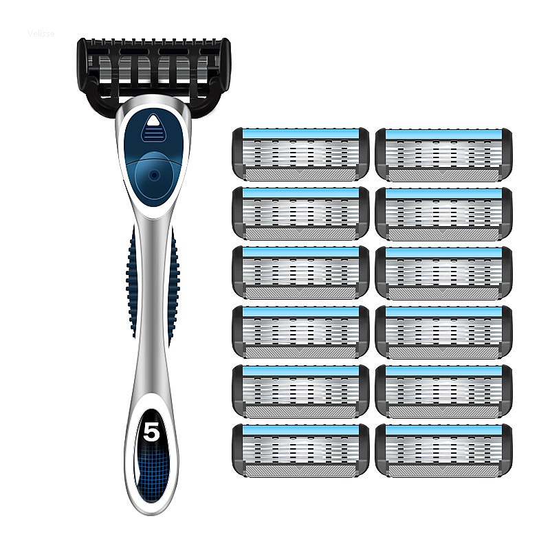 Men'S Grooming Blade - 5 Layer Manual Shaving Razor Blade