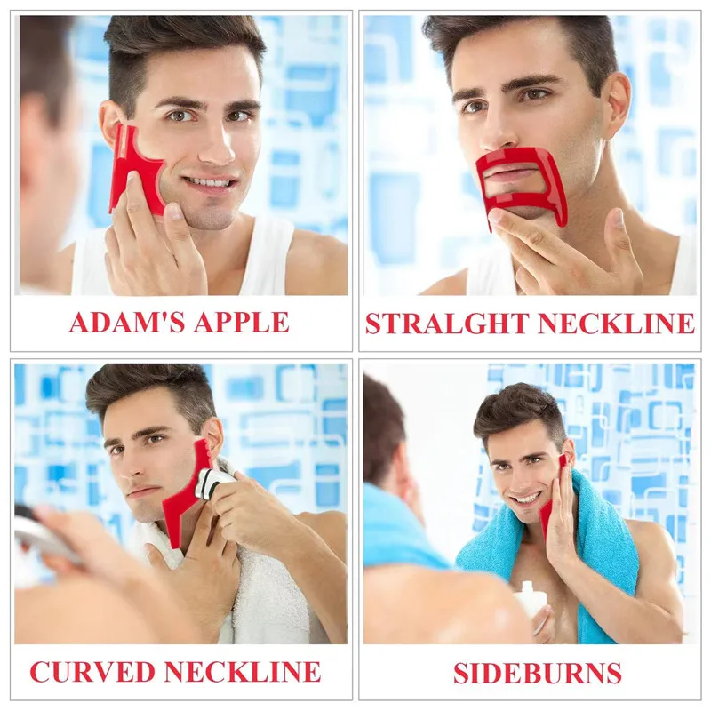 2/4Pcs Men's Beard Combs Hair  - Men'S Grooming Room 评论和价格