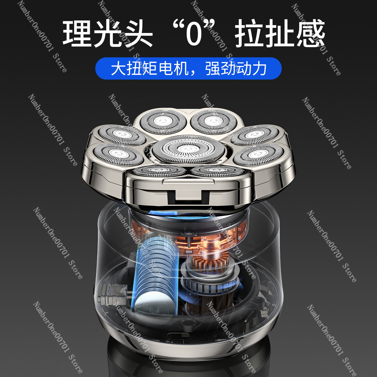 9-Blade Head Shaver for Men, 6 - Men'S Grooming Blade 评论和价格
