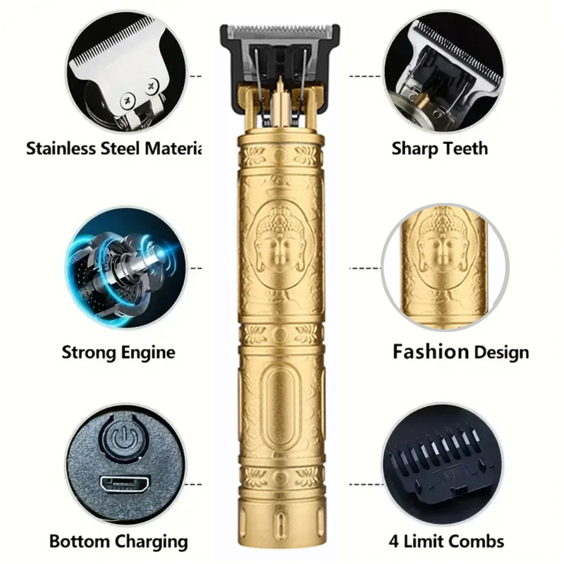 T9 Hair Clipper With 4 Guide C - Men'S Grooming Room 评论和价格