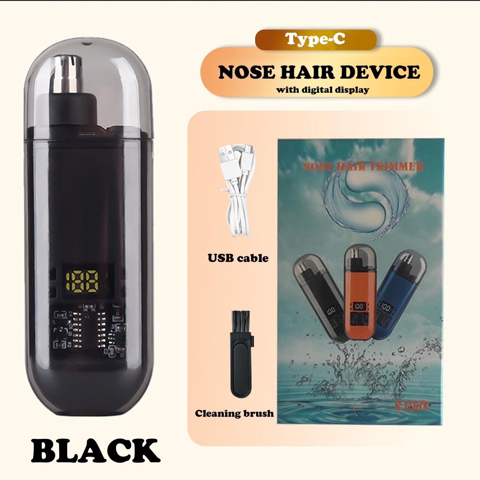Nose Ear Hair Trimmer USB Rech - Men'S Grooming Room 评论和价格