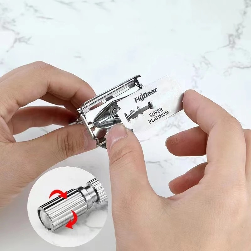 Men's Double Edge Beard Shavin - Men'S Grooming Accessories Kit 评论和价格