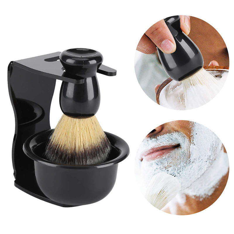 Shaving Brush and Bowl with Ac - Men'S Grooming Accessories Kit 评论和价格