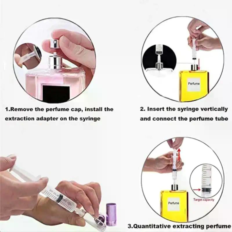 1/3Pcs Syringe Plastic Perfume - Cologne Spray Bottle 评论和价格