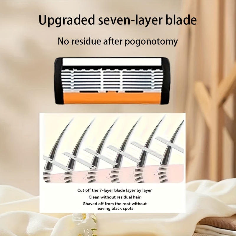 Men Stainless Steel Razor Shar - Men'S Grooming Blade 评论和价格