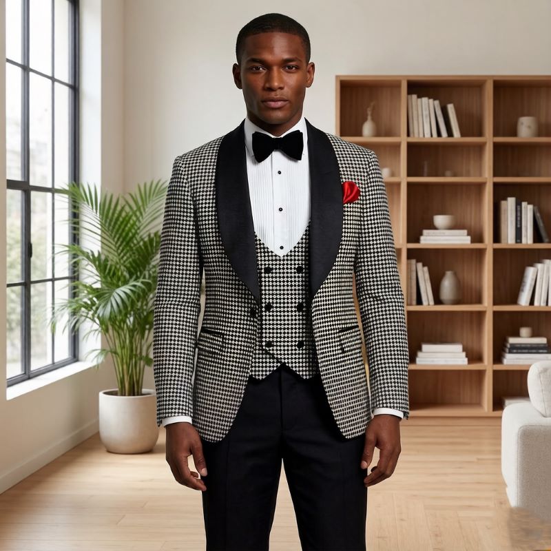 Check Suits for Men Houndstoot - Men'S Grooming Awards 评论和价格
