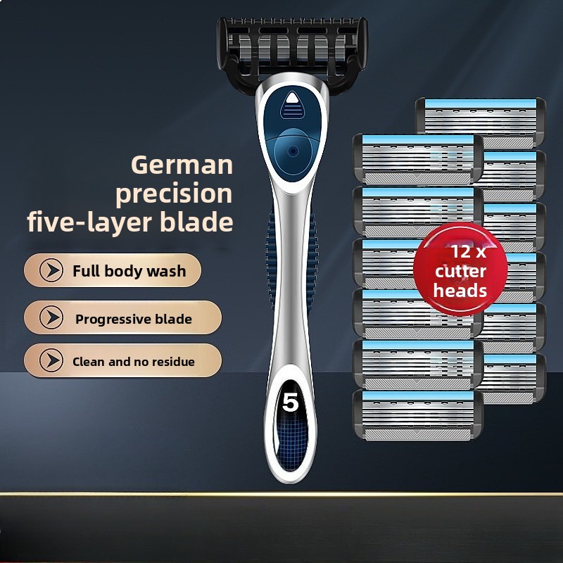 5 Layer Manual Shaving Razor B - Men'S Grooming Blade 评论和价格